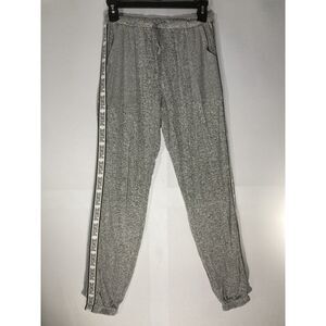 PINK Victoria's Secret Size XS Gray Marled Sleepwear Joggers Drawstring